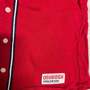 red and blue Oshkosh baby T shirt